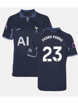 Billige Tottenham Hotspur Pedro Porro #23 Bortedrakt 2023-24 Kortermet